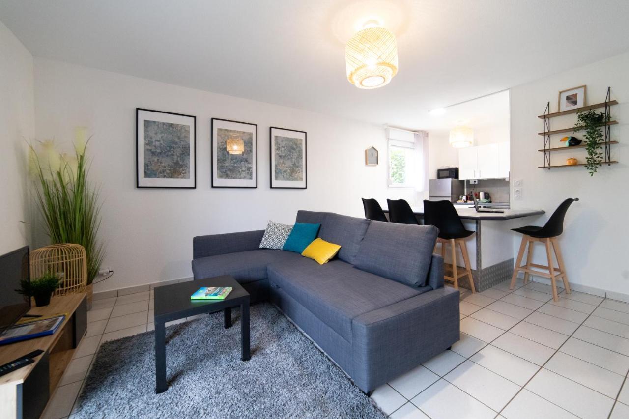 My Cozy Flat Blagnac - T2 - Free Parking - Terrasse - Jardin Lejlighed Eksteriør billede